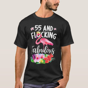 Camiseta chica Flamingo B De 55 Años De Edad Y Relleno