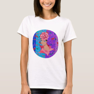 Camiseta Chica floral brillante de renovación de flores