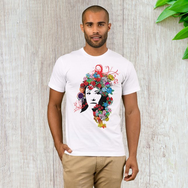 Camiseta Chica floral Mens T-Shirt (Subido por el creador)