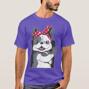 Camiseta Chica francés de Bulldog T Gracioso Podemos Hacerl