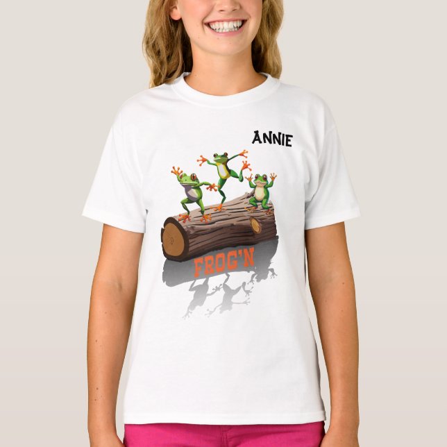 Camiseta chica "Frog'n Personalizable (Anverso)