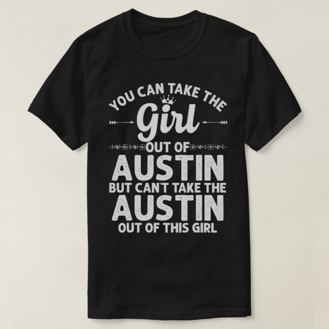 Camiseta Chica Fuera De AUSTIN TX TEXAS Regalo Graciosas Ra (Diseño del anverso)