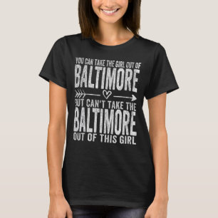 Camiseta Chica Fuera De Baltimore Maryland Hogar Balti