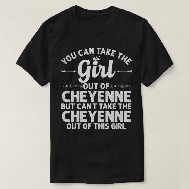 Camiseta Chica Fuera De CHEYENNE Por Qué WYOMING Regalo Hog (Diseño del anverso)