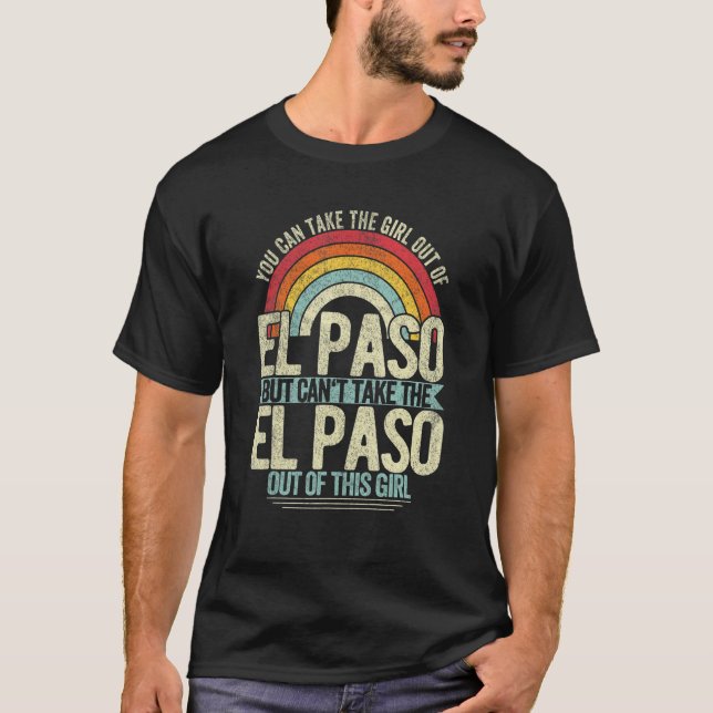 Camiseta Chica Fuera De El Paso Texas Casa Natal El Paso_1 (Anverso)