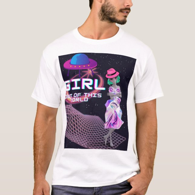 Camiseta Chica fuera de este mundo (Anverso)