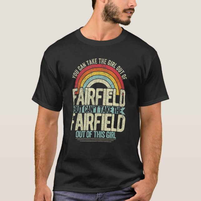 Camiseta Chica Fuera De Fairfield California Hometown Home  (Anverso)