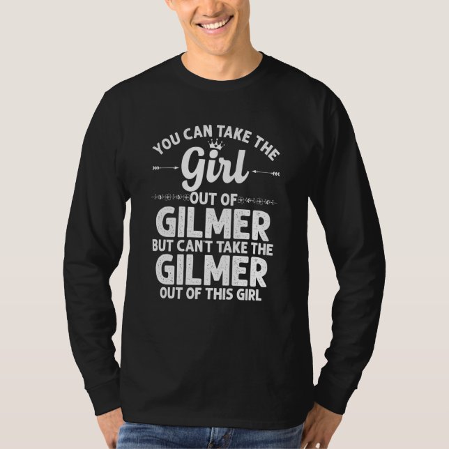 Camiseta Chica Fuera De Gilmer Tx Texas Funny Home Roots Us (Anverso)