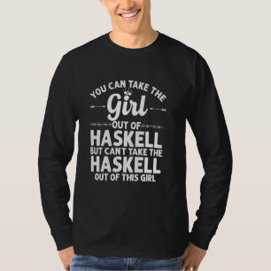 Camiseta Chica Fuera De Haskell Tx Texas Funny Home Roots U