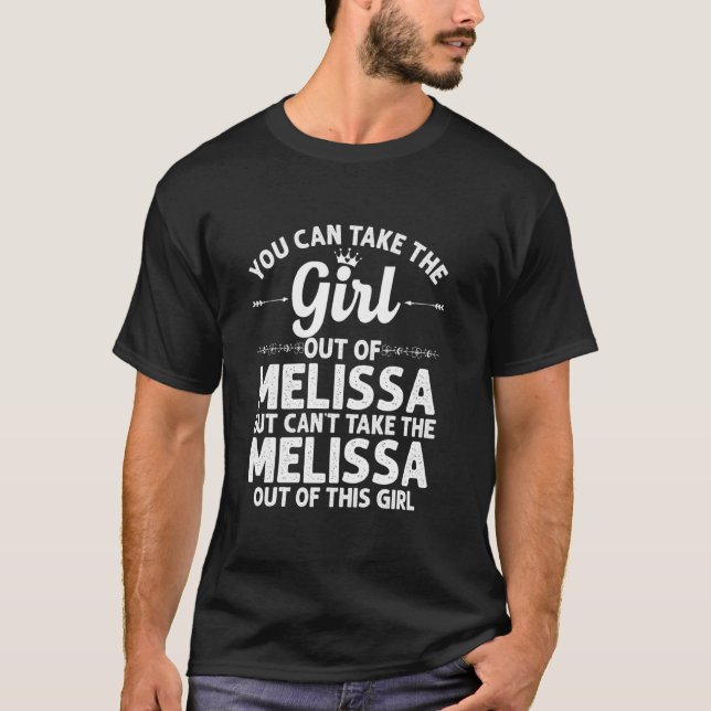 Camiseta Chica Fuera De Melissa Tx Texas Graciosa Raíces De (Anverso)