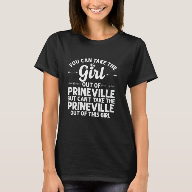 Camiseta Chica Fuera De Prineville O De Las Graciosas Raíce (Anverso)