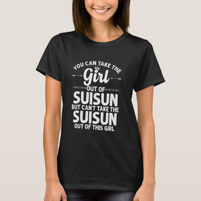 Camiseta Chica Fuera De Suisun Ca California Funny Home Roo (Anverso)