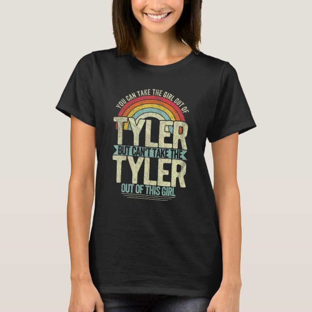 Camiseta Chica Fuera De Tyler Texas Hometown Tyler (Anverso)
