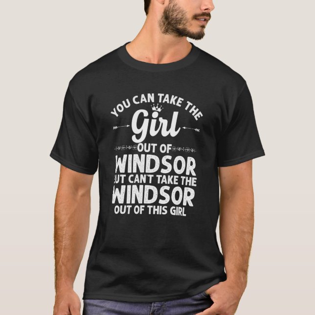 Camiseta Chica Fuera De Windsor Ca California Funny Home Ro (Anverso)