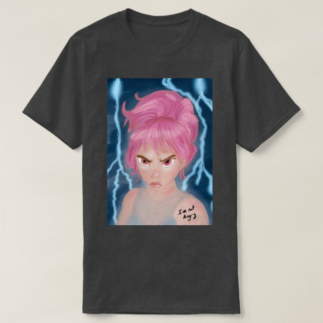 Camiseta Chica furioso (Diseño del anverso)
