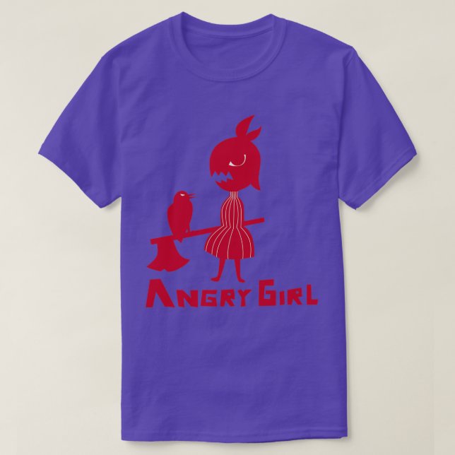 Camiseta Chica furioso (Diseño del anverso)