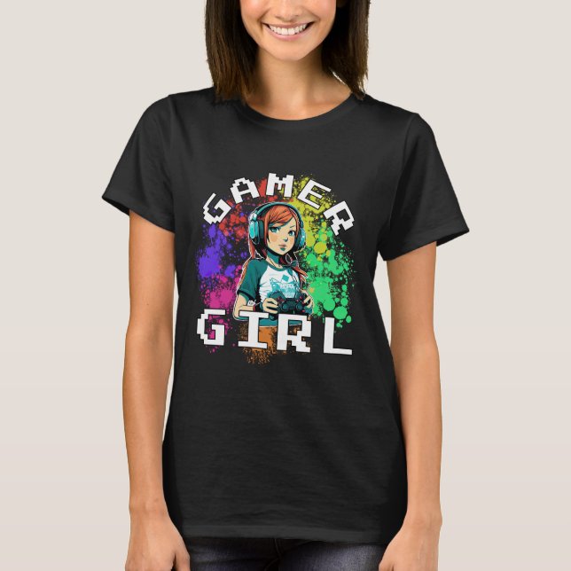 Camiseta Chica Gamer (Anverso)