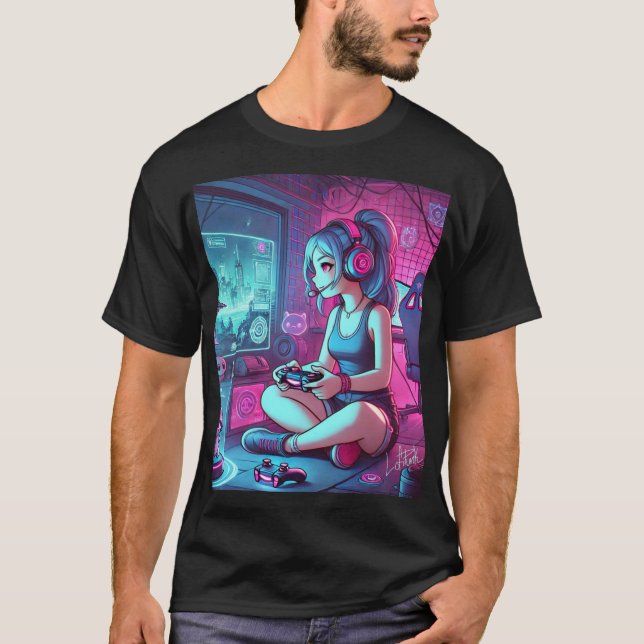 Camiseta Chica Gamer (Anverso)