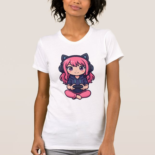 Camiseta Chica Gamer (Anverso)