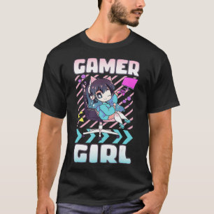 Camiseta Chica Gamer Chibi Anime Gaming Stube Cute Video