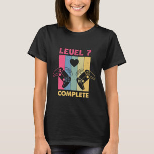 Camiseta Chica Gamer Monada Nivel 7 Completo 7º Aniversario