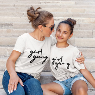 Camiseta Chica Gang   Poder Chica feminista moderno y elega