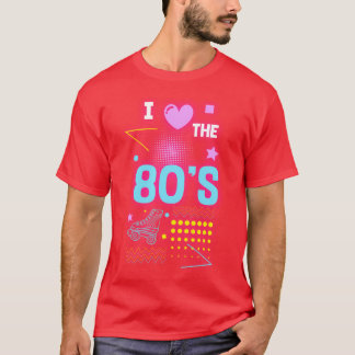Camiseta Chica geek vintage de neón