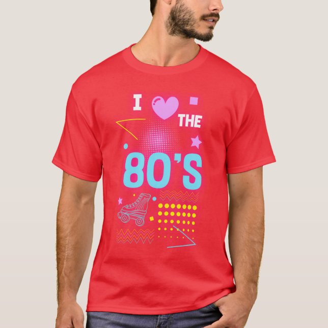 Camiseta Chica geek vintage de neón (Anverso)