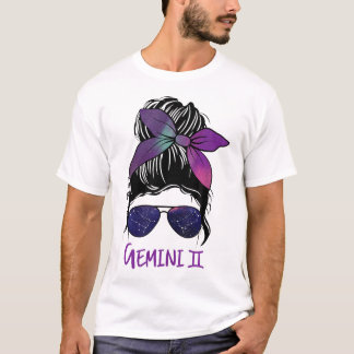 Camiseta Chica Gemini Cumpleaños Mujer Gemini Zodiac