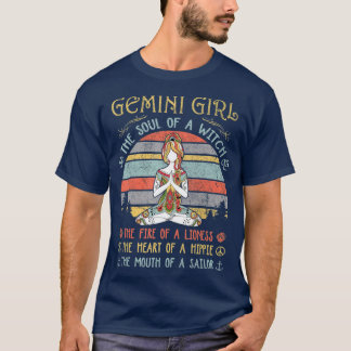 Camiseta Chica Gemini El Alma De Un Cumpleaños De Bruja Vin