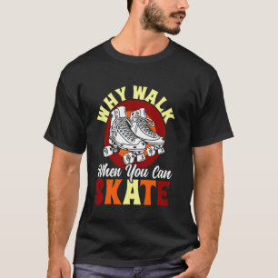 Camiseta Chica Genial De Patinaje Sobre Ruedas Retro Años 7