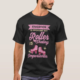 Camiseta Chica Genial De Patinaje Sobre Ruedas Retro De Los