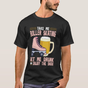 Camiseta Chica genial de patinaje sobre ruedas retro de los