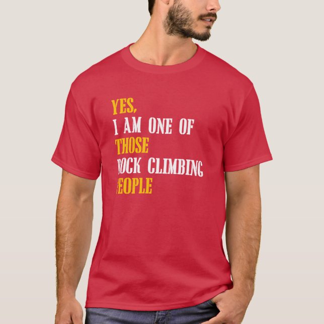 Camiseta Chica gente escalada en roca (Anverso)
