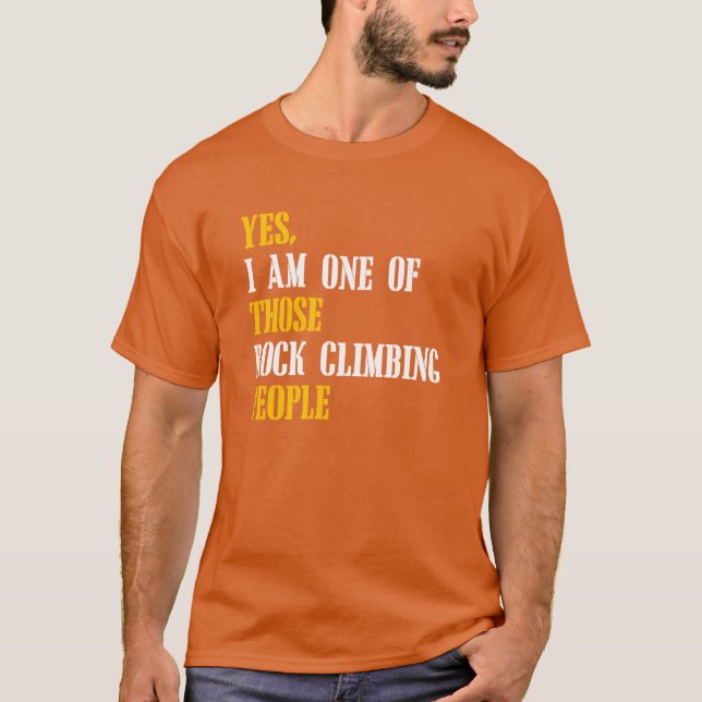 Camiseta Chica gente escalada en roca (Anverso)