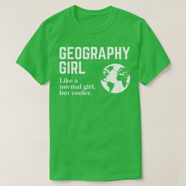 Camiseta Chica geográfico 5 (Diseño del anverso)