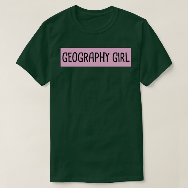 Camiseta Chica geográfico 6 (Diseño del anverso)
