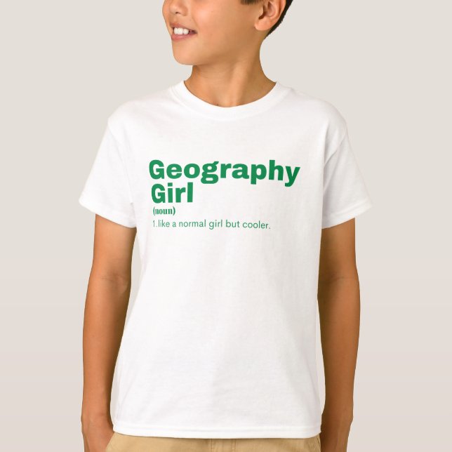 Camiseta Chica geográfico - Geografía (Anverso)