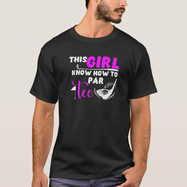 Camiseta Chica Golfer Golf Player Golfing Putter Course Hol (Anverso)