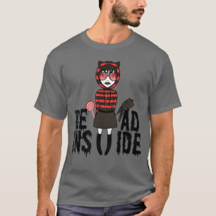 Camiseta Chica gótica cuervo gótico muerta por dentro Hallo
