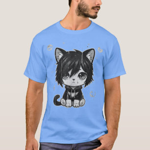 Camiseta Chica gótica Emo Gótico Gato Punk Música oscura Gr