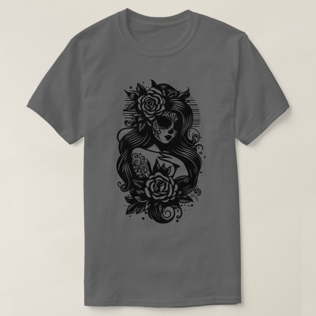 Camiseta Chica gótico (Diseño del anverso)