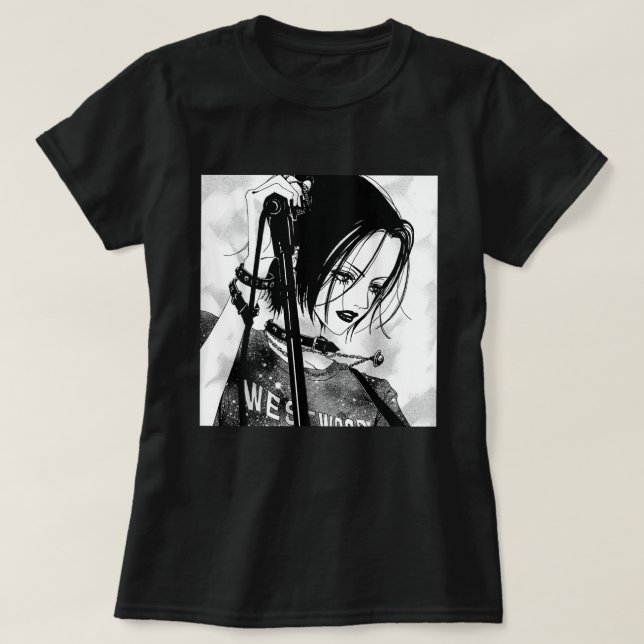 Camiseta Chica gótico Anime Estética Waifu Otaku japonés (Diseño del anverso)