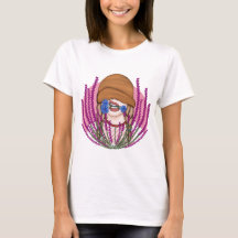 Chica gracioso con flores de maíz