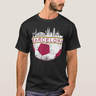 Camiseta Chica guay aficionados al fútbol silueta urbana de