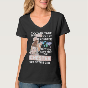 Camiseta Chica Guay de Chester City Orgullosa Chica de Ches