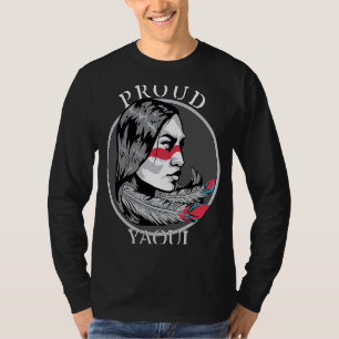 Camiseta Chica guerrero de tribu india yaqui Feathers R