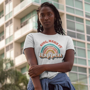 Camiseta Chica Hacerlo Retro Inspirador Positivo