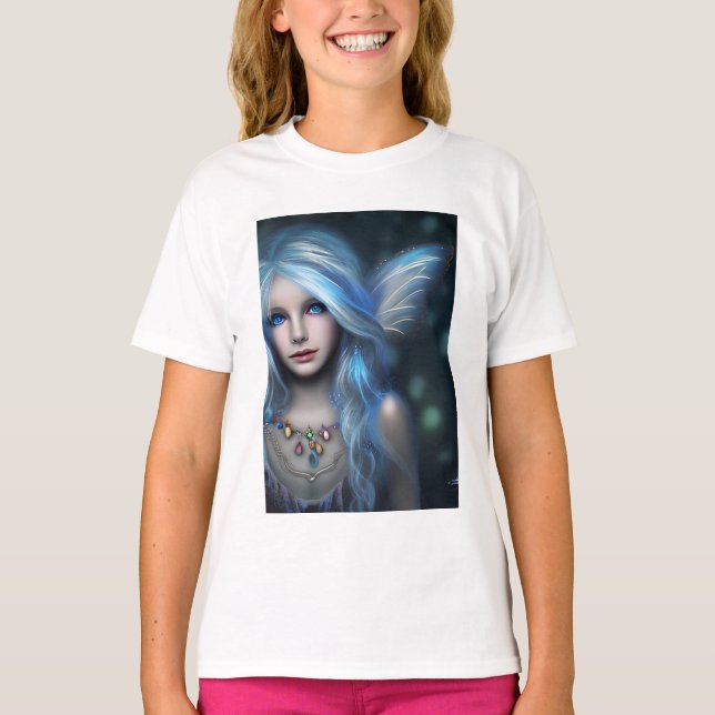 Camiseta Chica Hada Mística Etérea (Anverso)