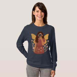 Camiseta Chica Hada Selfie Estética Pegatina